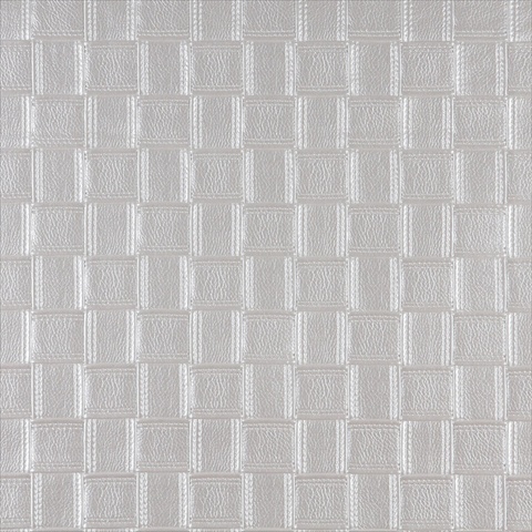 Picture of Designer Fabrics G694 54 in. Wide Pearl&#44; Shiny Basket Woven Upholstery Faux Leather