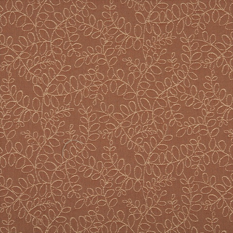 Picture of Designer Fabrics K0107A 54 in. Wide Beige And Red Floral Vines Woven Solution Dyed Indoor & Outdoor Upholstery Fabric