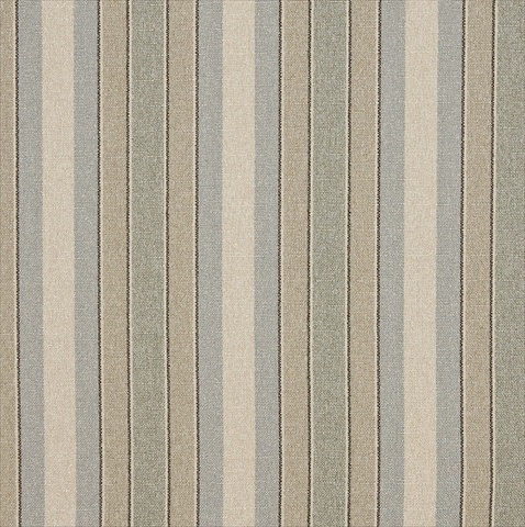 Picture of Designer Fabrics D520 54 in. Wide Blue&#44; Beige And Green Striped Washed Linen Woven Upholstery Fabric