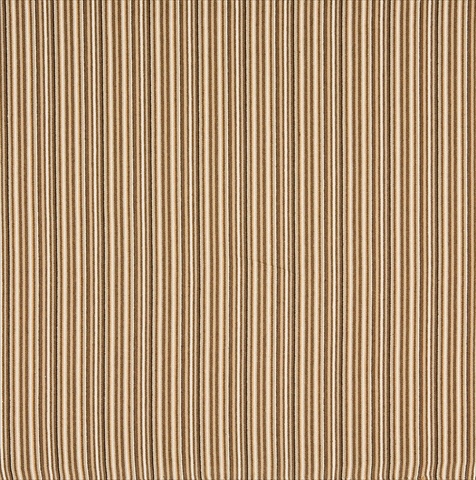 F477 54 in. Wide Brown And Beige Thin Stripe Woven Upholstery Fabric