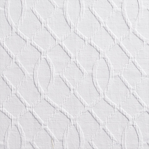 54 in. Wide White Lattice Woven Upholstery Fabric