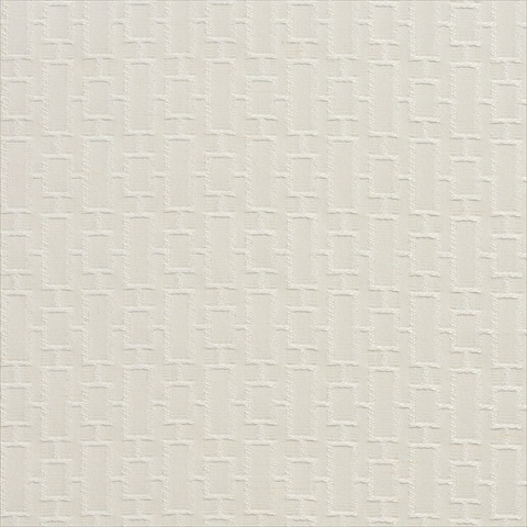 Picture of Designer Fabrics K0250C 54 in. Wide White Shiny Connected Rectangles Silk Satin Upholstery Fabric