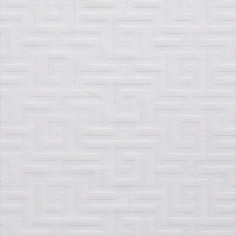 Picture of Designer Fabrics K0270C 54 in. Wide White Shiny Geometric Two Toned Maze Silk Satin Upholstery Fabric