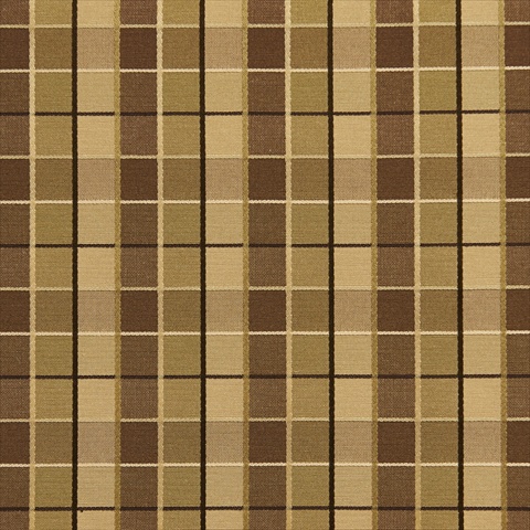 Picture of Designer Fabrics U0140B 54 in. Wide Brown And Green Checkered Silk Satin Upholstery Fabric