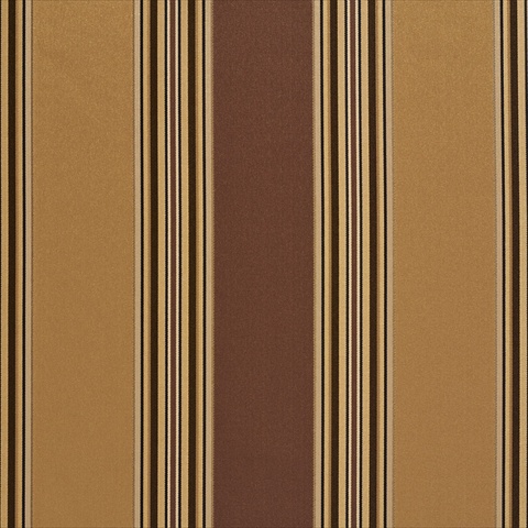 Picture of Designer Fabrics U0150C 54 in. Wide Brown And Gold Shiny Large And Thin Stripe Silk Satin Upholstery Fabric