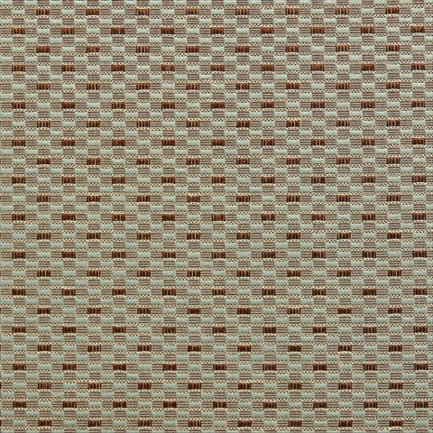 Picture of Designer Fabrics U0210E 54 in. Wide Teal And Copper Small Rectangle Check Silk Satin Upholstery Fabric