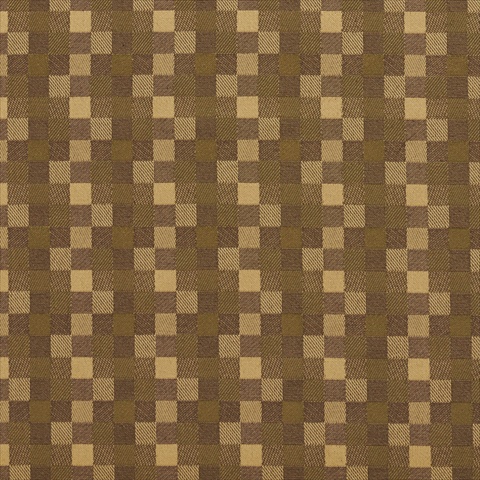 Picture of Designer Fabrics U0240A 54 in. Wide Green And Brown Checkered Silk Satin Upholstery Fabric