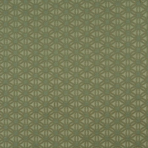 54 in. Wide Green, Flower Jacquard Woven Upholstery Grade Fabric