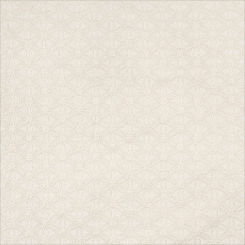 54 in. Wide Off White- Flower Jacquard Woven Upholstery Grade Fabric