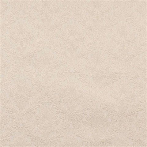 E543 54 in. Wide Off White- Floral Jacquard Woven Upholstery Grade Fabric