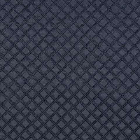 54 in. Wide Blue, Diamond Jacquard Woven Upholstery Grade Fabric