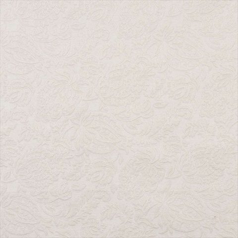 54 in. Wide Off White, Floral Jacquard Woven Upholstery Grade Fabric