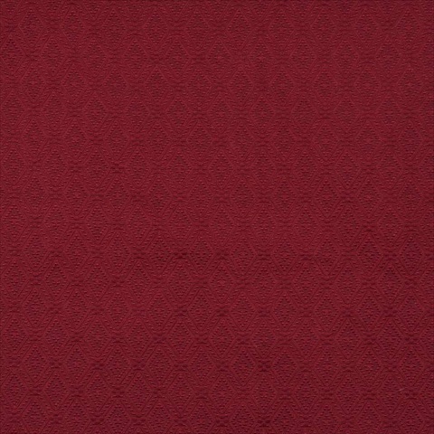 54 in. Wide Red- Diamond Jacquard Woven Upholstery Grade Fabric
