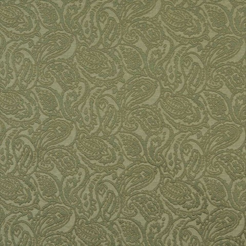 Picture of Designer Fabrics E576 54 in. Wide Green&#44; Paisley Jacquard Woven Upholstery Grade Fabric