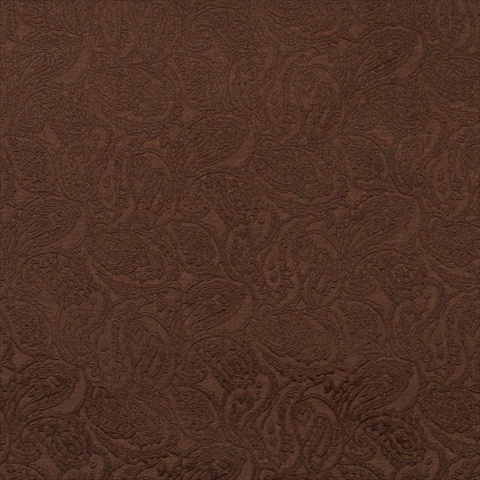 Picture of Designer Fabrics E578 54 in. Wide Brown&#44; Paisley Jacquard Woven Upholstery Grade Fabric