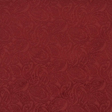 Picture of Designer Fabrics E579 54 in. Wide Red&#44; Paisley Jacquard Woven Upholstery Grade Fabric
