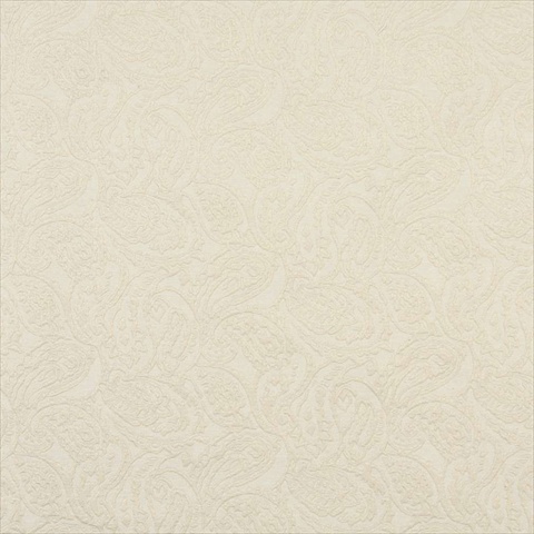 Picture of Designer Fabrics E580 54 in. Wide Off White- Paisley Jacquard Woven Upholstery Grade Fabric