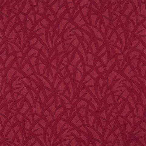 54 in. Wide Red, Grassy Meadow Jacquard Woven Upholstery Grade Fabric