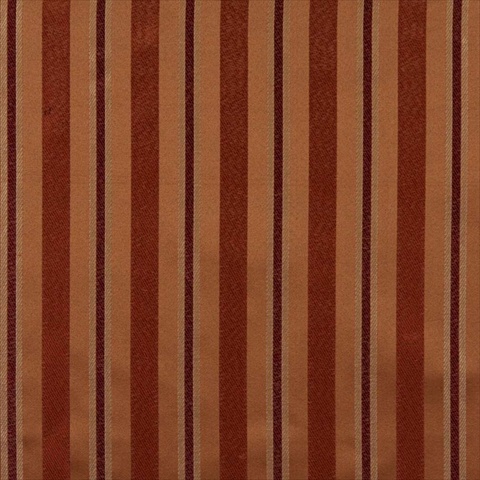 Picture of Designer Fabrics E629 54 in. Wide Striped Orange&#44; Red And Gold Damask Upholstery And Window Treatment Fabric