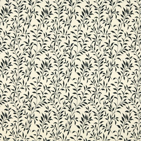 Picture of Designer Fabrics F409 54 in. Wide Black And Beige Floral Matelasse Reversible Upholstery Fabric