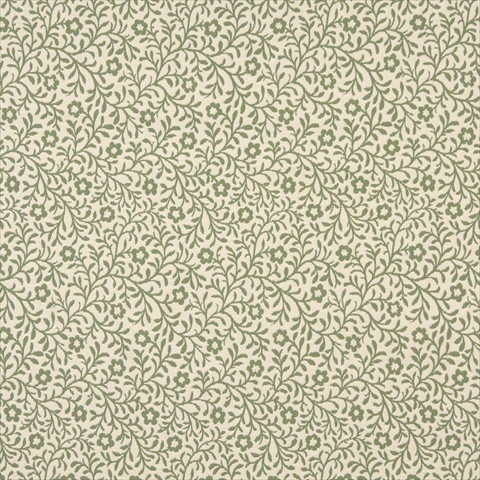 Picture of Designer Fabrics F419 54 in. Wide Green And Beige Floral Matelasse Reversible Upholstery Fabric