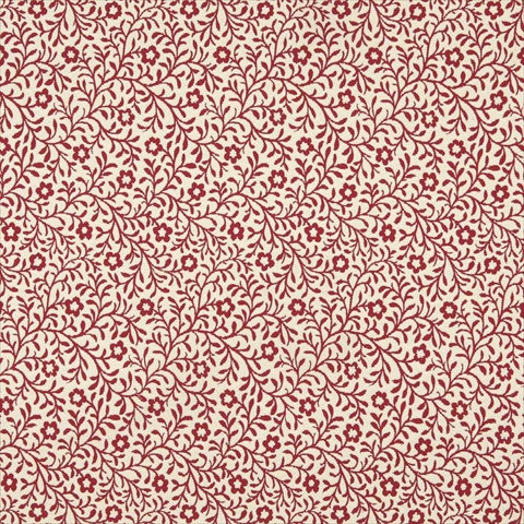 Picture of Designer Fabrics F420 54 in. Wide Red And Beige Floral Matelasse Reversible Upholstery Fabric