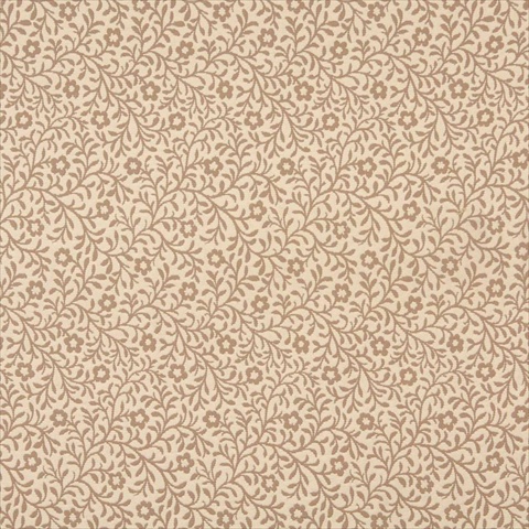 Picture of Designer Fabrics F422 54 in. Wide Beige And Tan Floral Matelasse Reversible Upholstery Fabric