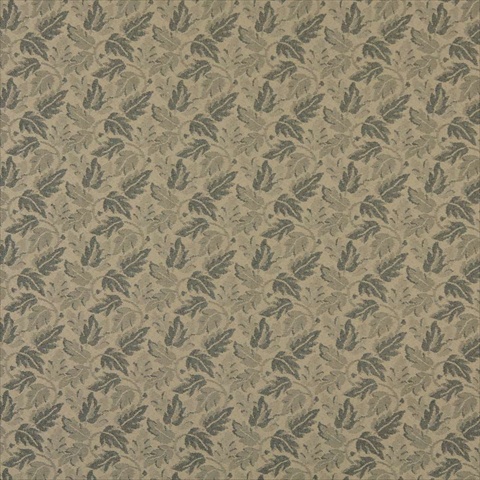 Mocha Brown Leaf Floral Heavy Duty Crypton Commercial Grade Upholstery Fabric