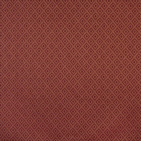 F725 54 in. Wide Dark Red And Gold- Diamond Heavy Duty Crypton Commercial Grade Upholstery Fabric