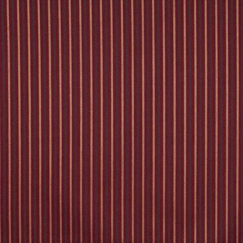 F749 54 in. Wide Dark Red And Gold, Striped Heavy Duty Crypton Commercial Grade Upholstery Fabric