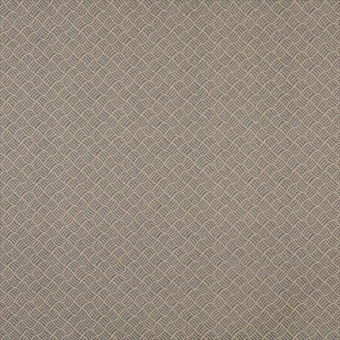 Picture of Designer Fabrics F762 54 in. Wide Beige And Blue- Geometric Heavy Duty Crypton Commercial Grade Upholstery Fabric