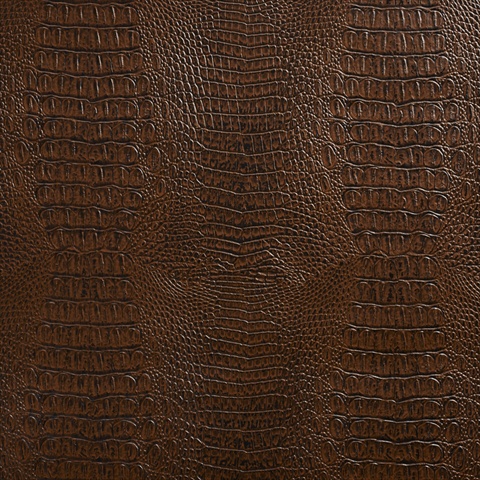Picture of Designer Fabrics G033 54 in. Wide Brown&#44; Crocodile Faux Leather Vinyl Fabric