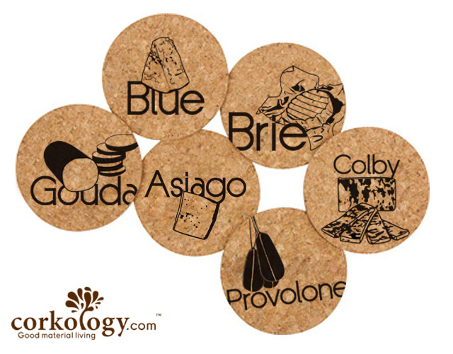 Picture of Corkology 404 Cheese Cork Coaster Sets