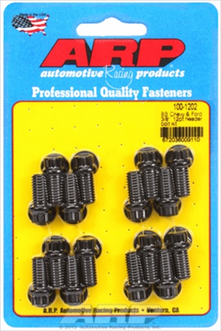 1001202 Chevrolet Big Block & Ford, 0.38 In. 12 Pt. Header Bolt Kit