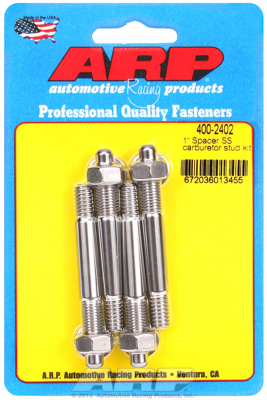 4002402 1 In. Spacer- Stainless Steel- Hex Carburetor Stud Kit