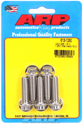 6131250 Sae Bolt Kit Stainless 300 0.38-16 x 1.250 In.