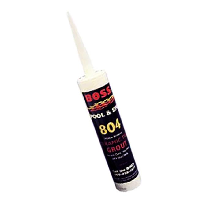 Accumetric 80401 Boss 10.3 Oz. White Silicone Tile Grout - Cartridge