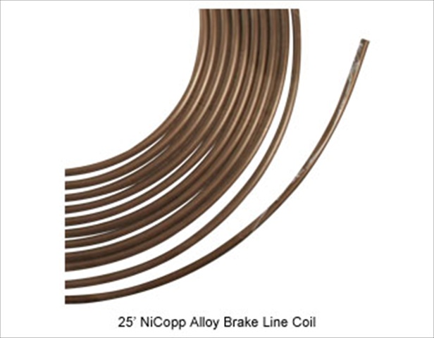 AGS Nickel Copper Brake Line Tubing Coil 1/4" x 25' (CNC-425)