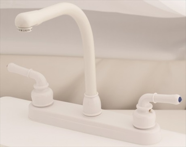 Picture of AMER BRASS WI800RSW 8 In. White Hi-Rise Kitchen Faucet