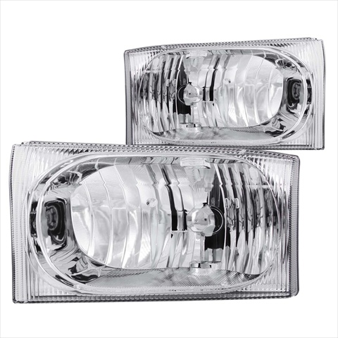 Picture of ANZO 111023 Ford Excursion Superduty Headlights&#44; Clear