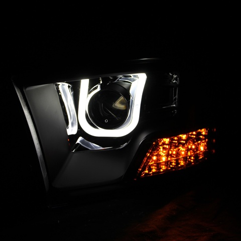 Picture of ANZO 111270 Projector Black Headlights U Bar Style