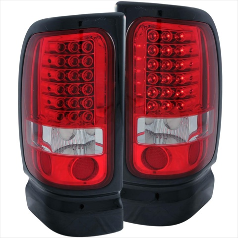 Picture of ANZO 311052 Dodge Ram 1500-2500-3500 94-01 LED Tail Lights&#44; Red And Clear