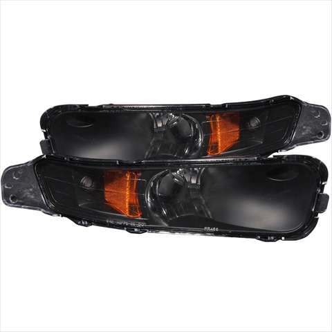511002 Ford Mustang 05-09 Parking Signal Lights, Black Amber