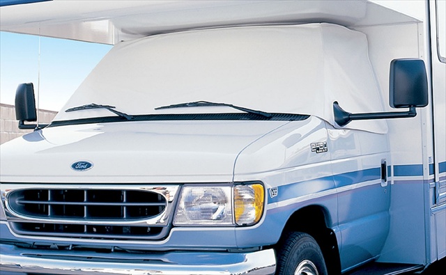 Picture of ADCO 2403 Windshield Cover For Ford 1972 - 1996- Polar White Bonnet