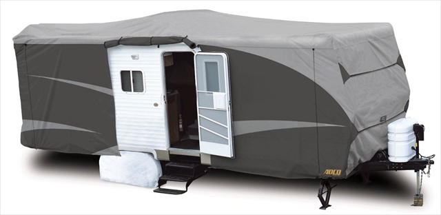 Picture of ADCO 52240 Designer Series Gray Sfs Aquashed Travel Trailer RV Cover