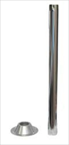 Pedestal Base, Surface Mount, 6-5/8" Diameter x 2" Height, 6 Mounting Holes, Chrome Plated