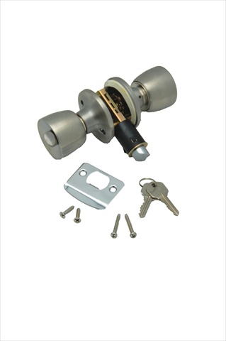 Picture of AP PRODUCTS 013220SS Entrance Knob Lock Set Stainless Steel