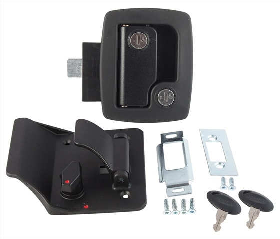 Picture of AP PRODUCTS 13520 Bauer Door Latch With Keys - Black