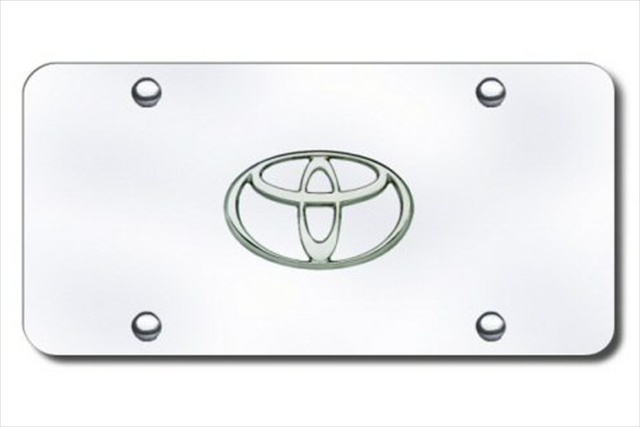 Picture of AUTO GOLD TOYCC Toyota Chrome Logo On Chrome License Plate