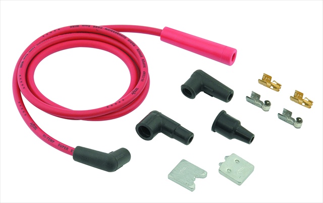 Picture of ACCEL 170500R Single Wire Replacement Kit- Staight And 90 Degree Spark Plug Boots - Universal- Red